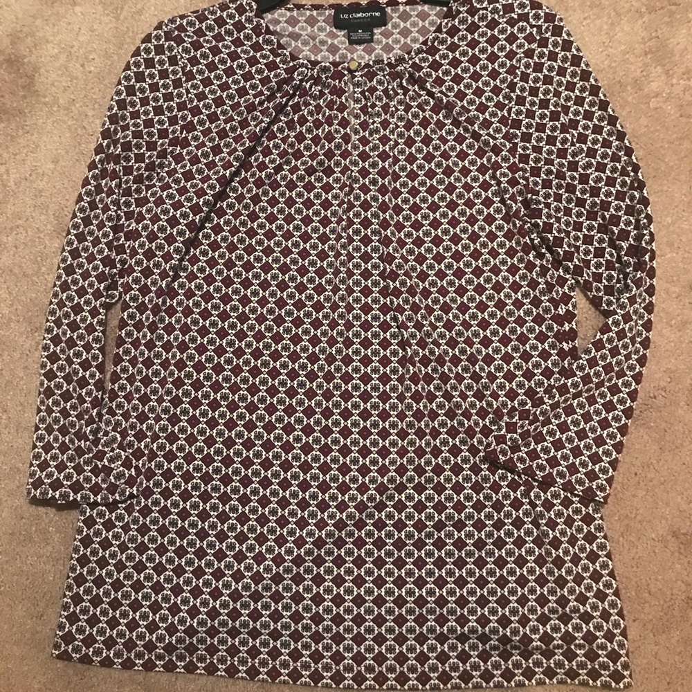 Liz Claiborne 3/4 sleeve blouse.